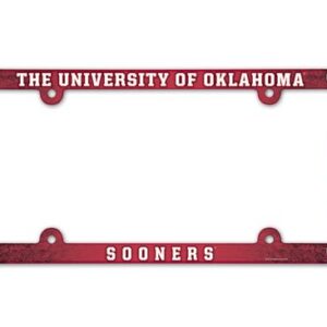 Oklahoma Sooners Full Color 2026 License Plate Frame Frame for College Sports Fans