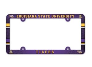 LSU Tigers Full Color 2026 License Plate Frame Frame for College Sports Fans