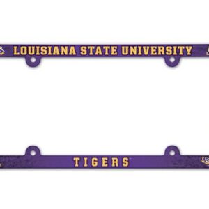 LSU Tigers Full Color 2026 License Plate Frame Frame for College Sports Fans