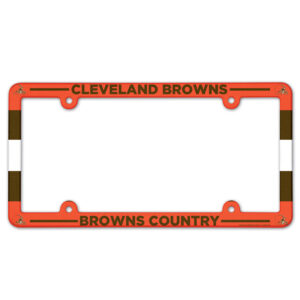Cleveland Browns Full Color 2026 License Plate Frame Frame for Football Fans