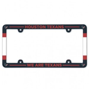 Houston Texans Full Color 2026 License Plate Frame Frame for Football Fans
