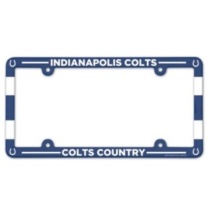 Indianapolis Colts Full Color 2026 License Plate Frame Frame for Football Fans