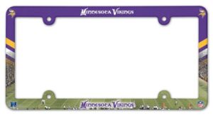 Minnesota Vikings Team 2026 License Plate Frame for Football Fans