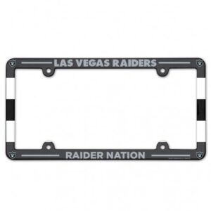 Las Vegas Raiders Full Color 2026 License Plate Frame Frame for Football Fans