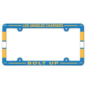 Los Angeles Chargers Full Color 2026 License Plate Frame Frame for Football Fans