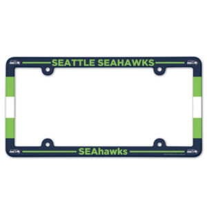 Seattle Seahawks Full Color 2026 License Plate Frame Frame for Football Fans