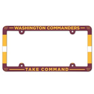 Washington Commanders Full Color 2026 License Plate Frame Frame for Football Fans