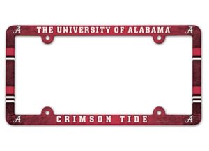 Alabama Crimson Tide Full Color 2026 License Plate Frame Frame for College Sports Fans