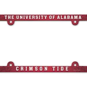 Alabama Crimson Tide Full Color 2026 License Plate Frame Frame for College Sports Fans
