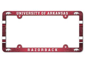 Arkansas Razorbacks Full Color 2026 License Plate Frame Frame for College Sports Fans
