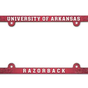 Arkansas Razorbacks Full Color 2026 License Plate Frame Frame for College Sports Fans