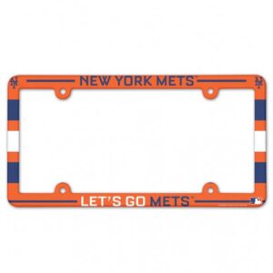 New York Mets Full Color 2026 License Plate Frame Frame for Baseball Fans