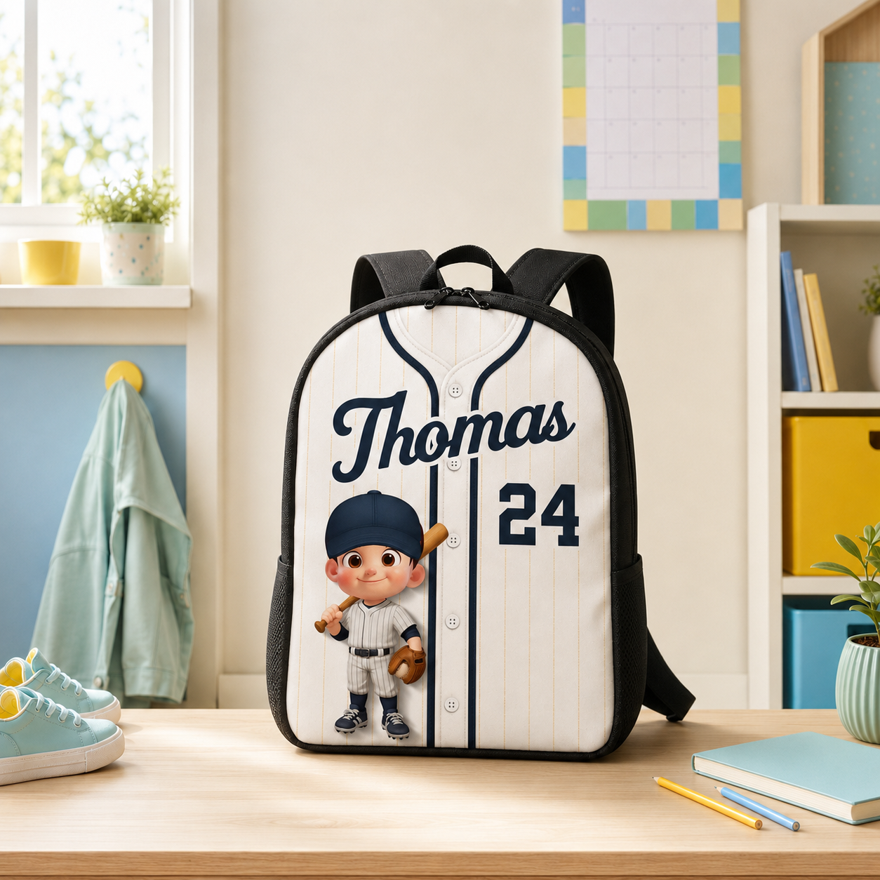 Unique Custom School Backpack Printed Baseball Jersey Design for Students and Players with Personalized Name and Number 1 Unique Custom School Backpack Printed Baseball Jersey Design for Students and Players with Personalized Name and Number