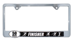 Ultra Marathon 50 Miles Finisher 2026 License Plate Frame