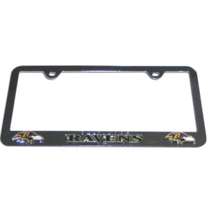 Baltimore Ravens Team 2026 License Plate Frame for Football Fans