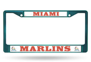 Miami Marlins Aqua 2026 License Plate Frame Frame for Baseball Fans