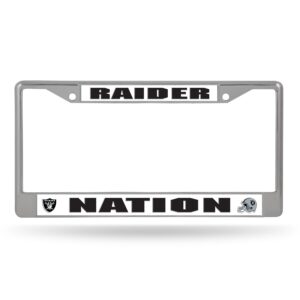 Las Vegas Raiders Gray Raider Nation 2026 License Plate Frame Frame for Football Fans