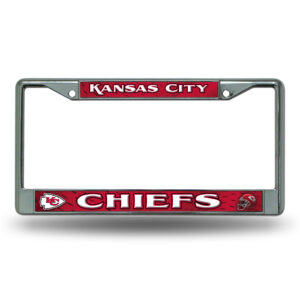 Kansas City Chiefs Alternate Design License Plate Frame for Football Fans