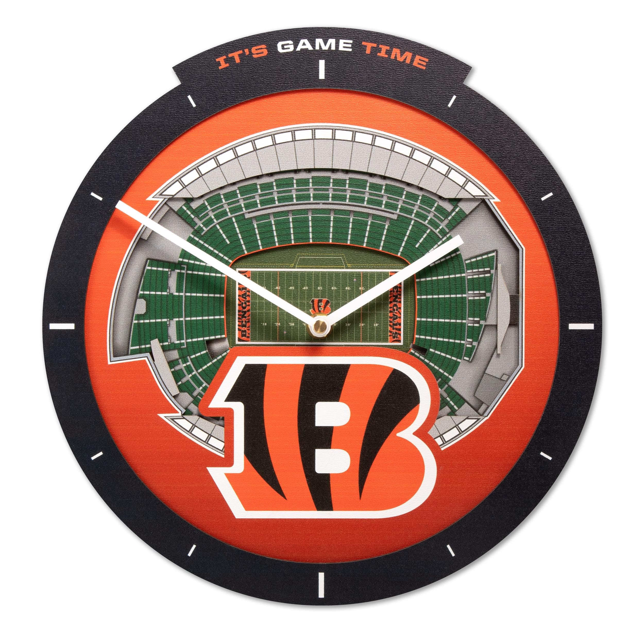 Unique Cincinnati Bengals Stadium View Clock