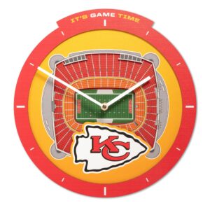 Unique Kansas City Chiefs StadiumView Clock