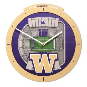 Washington Huskies  Stadium View Clock