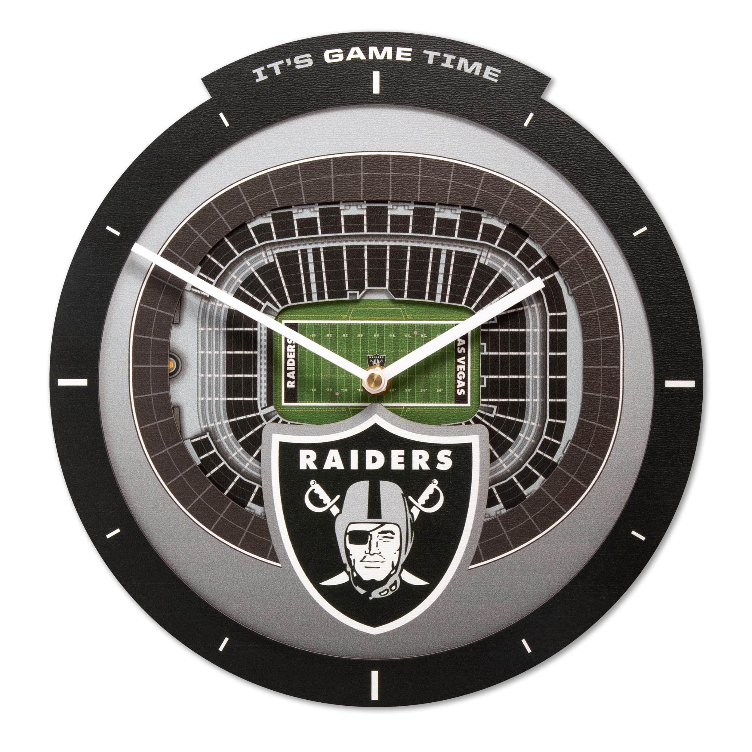Unique Las Vegas Raiders Stadium View Clock