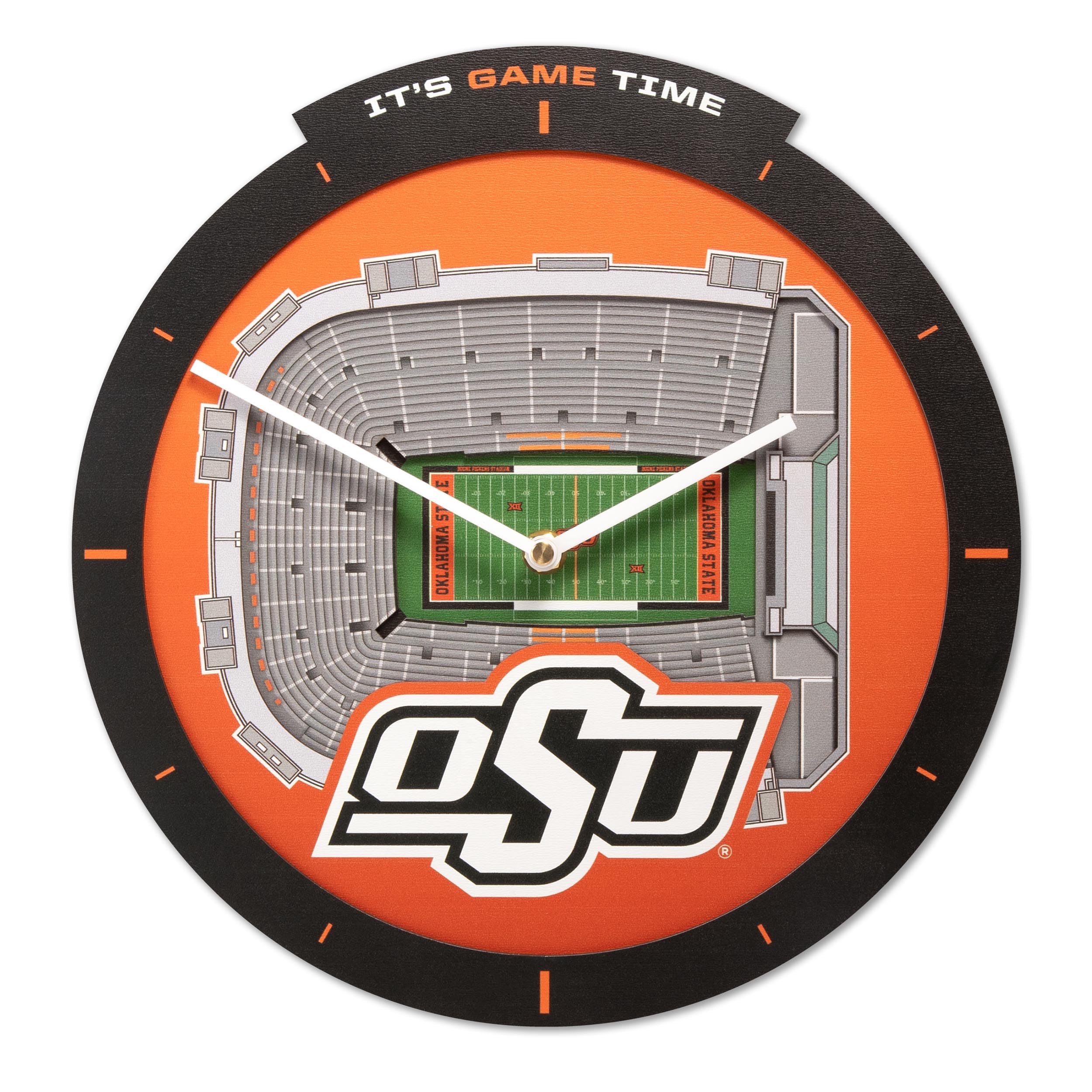 Oklahoma State Cowboys Stadium View Clock 1 Oklahoma State Cowboys Stadium View Clock