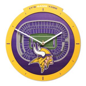 Unique Minnesota Vikings StadiumView Clock