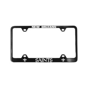 New Orleans Saints Black 2026 License Plate Frame Frame for Football Fans