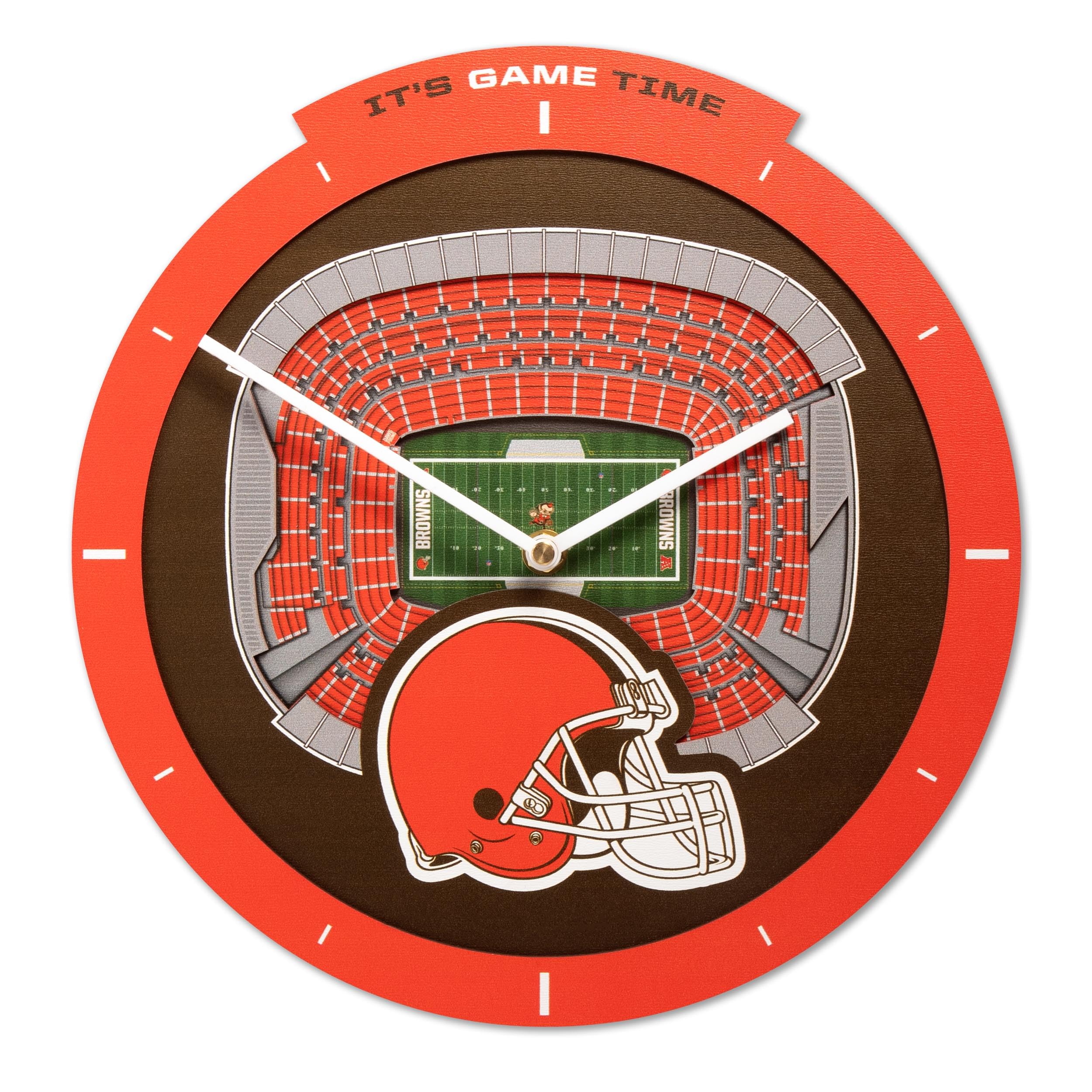 Unique Cleveland Browns Stadium View Clock