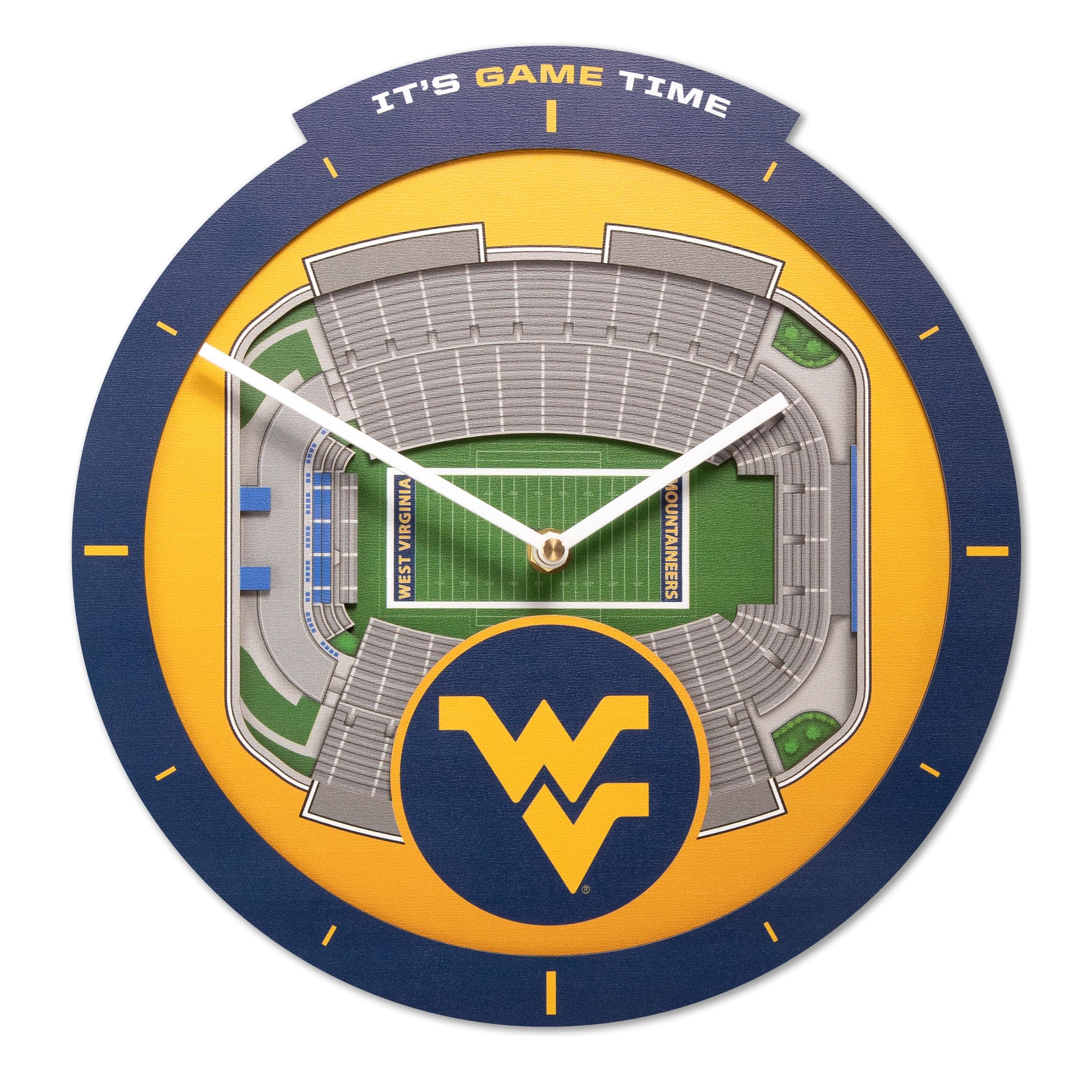West Virginia Mountaineers Stadium View Clock 1 West Virginia Mountaineers Stadium View Clock