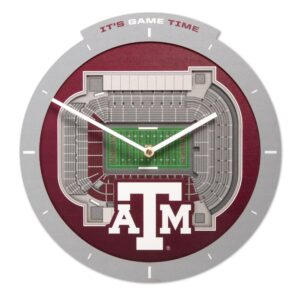 Texas A&M Aggies  Stadium View Clock