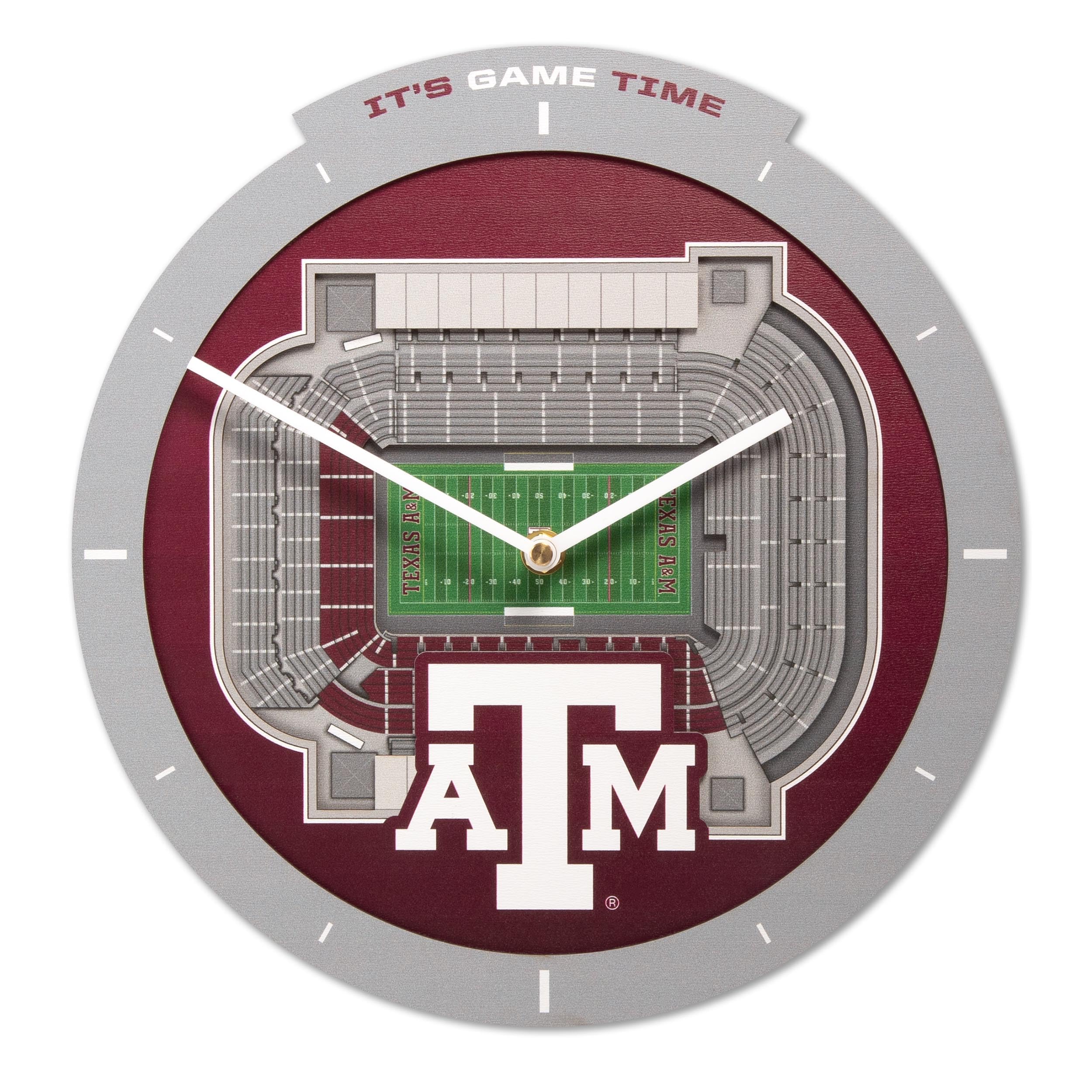 Texas A&M Aggies Stadium View Clock 1 Texas A&M Aggies Stadium View Clock