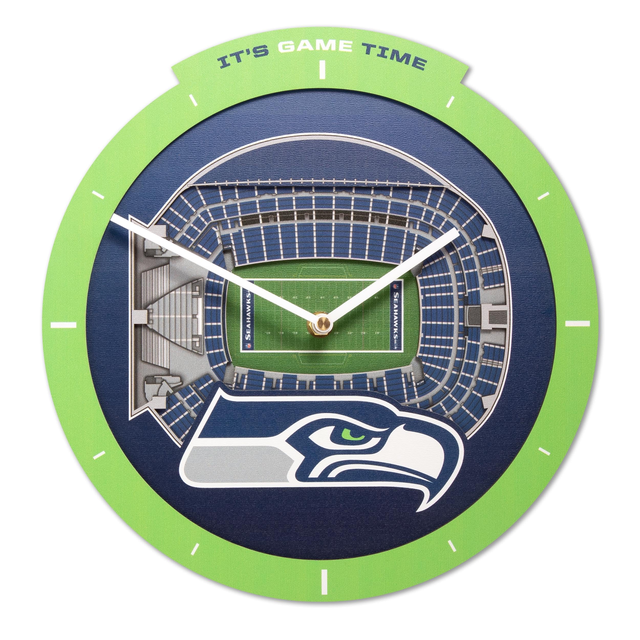 Seattle Seahawks Stadium View Clock