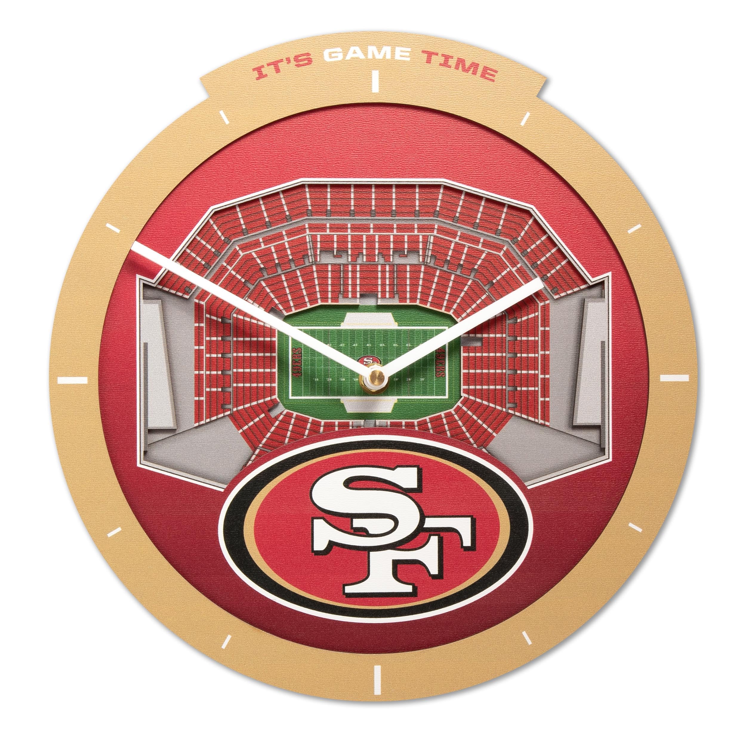 Unique San Francisco 49ers Stadium View Clock