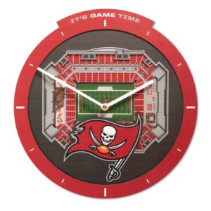 Unique Tampa Bay Buccaneers Stadium View Clock