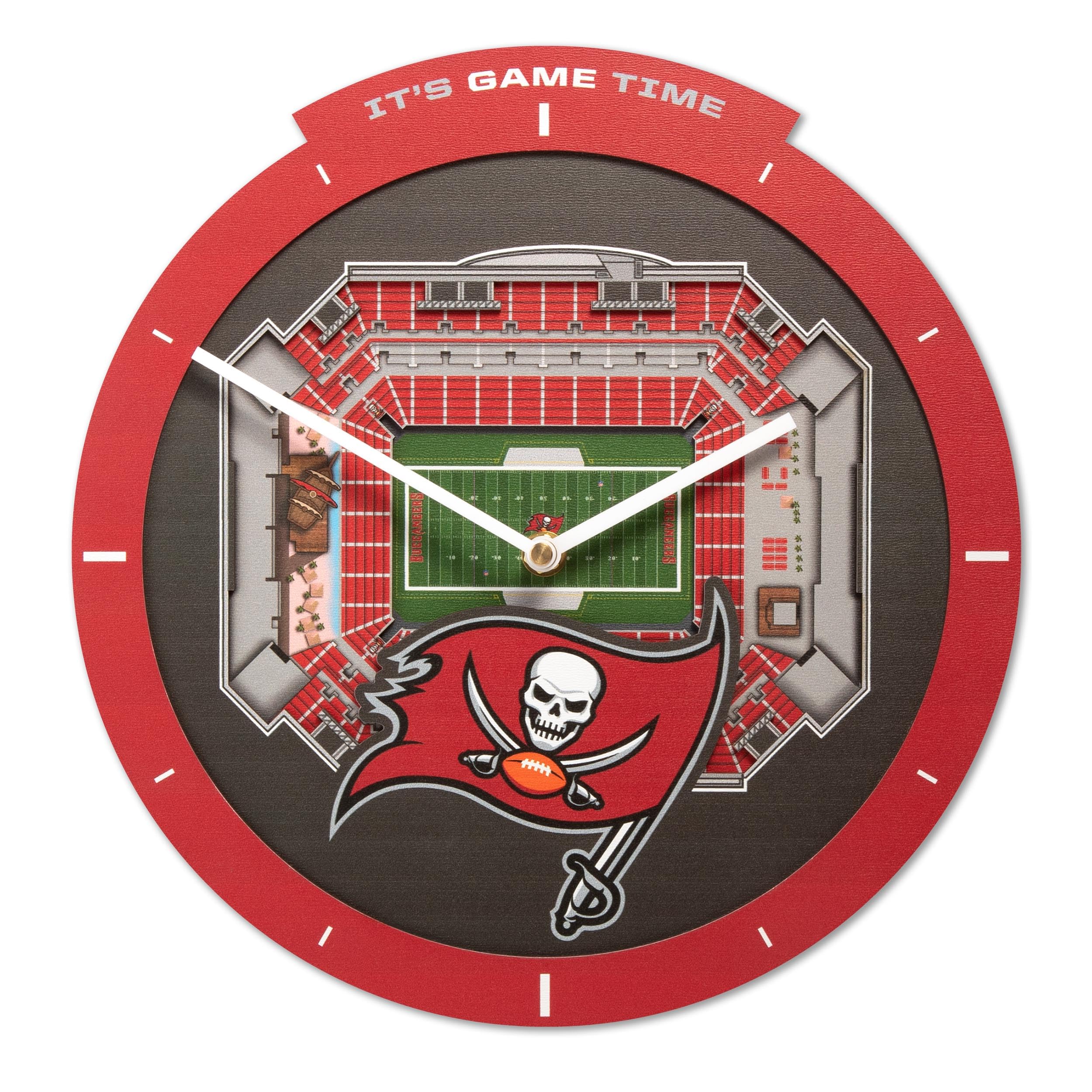 Unique Tampa Bay Buccaneers Stadium View Clock