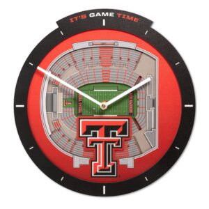 Texas Tech Red Raiders  Stadium View Clock