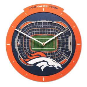 Unique Denver Broncos StadiumView Clock
