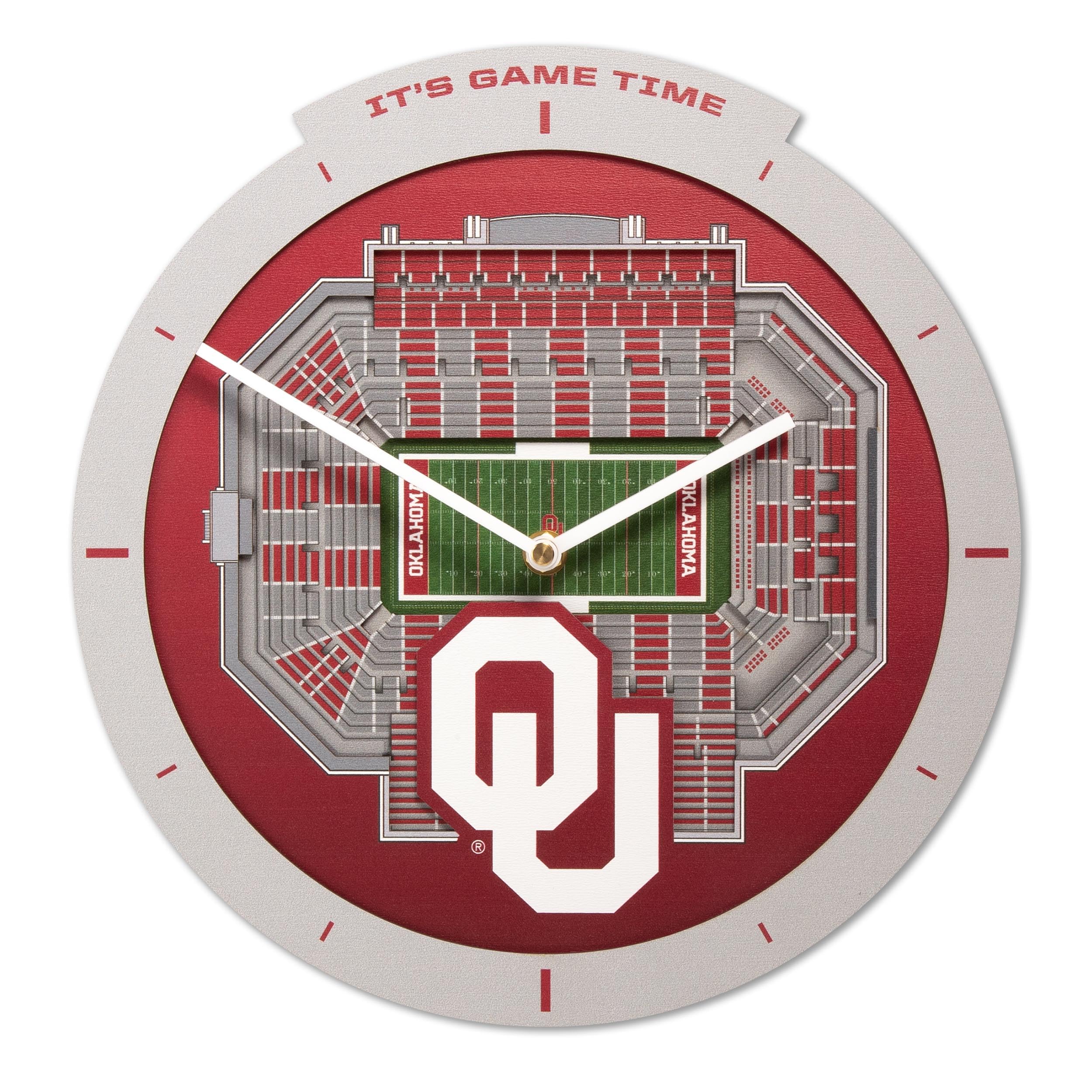 Oklahoma Sooners Stadium View Clock 1 Oklahoma Sooners Stadium View Clock