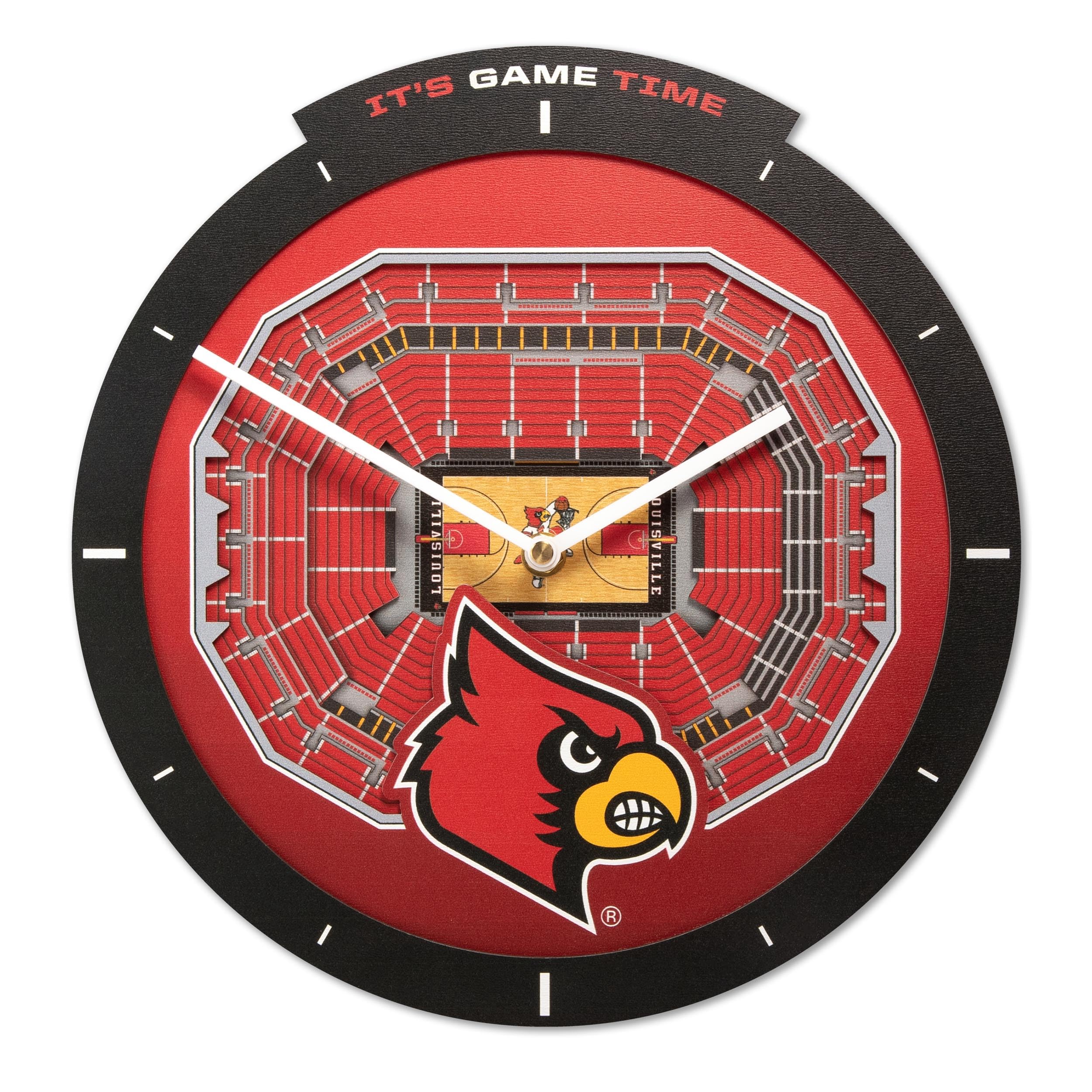 Louisville Cardinals Stadium View Clock 1 Louisville Cardinals Stadium View Clock