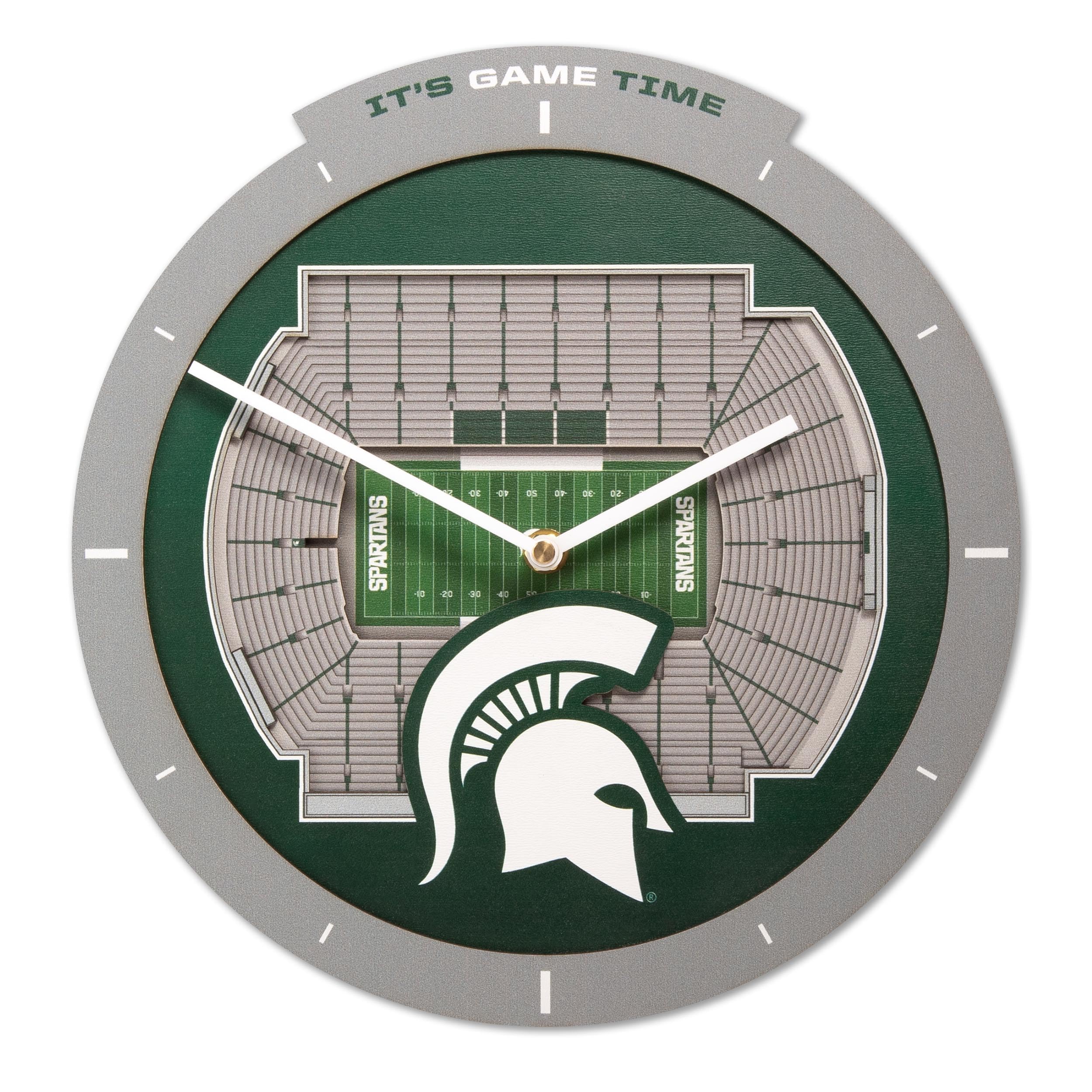 Michigan State Spartans Stadium View Clock 1 Michigan State Spartans Stadium View Clock
