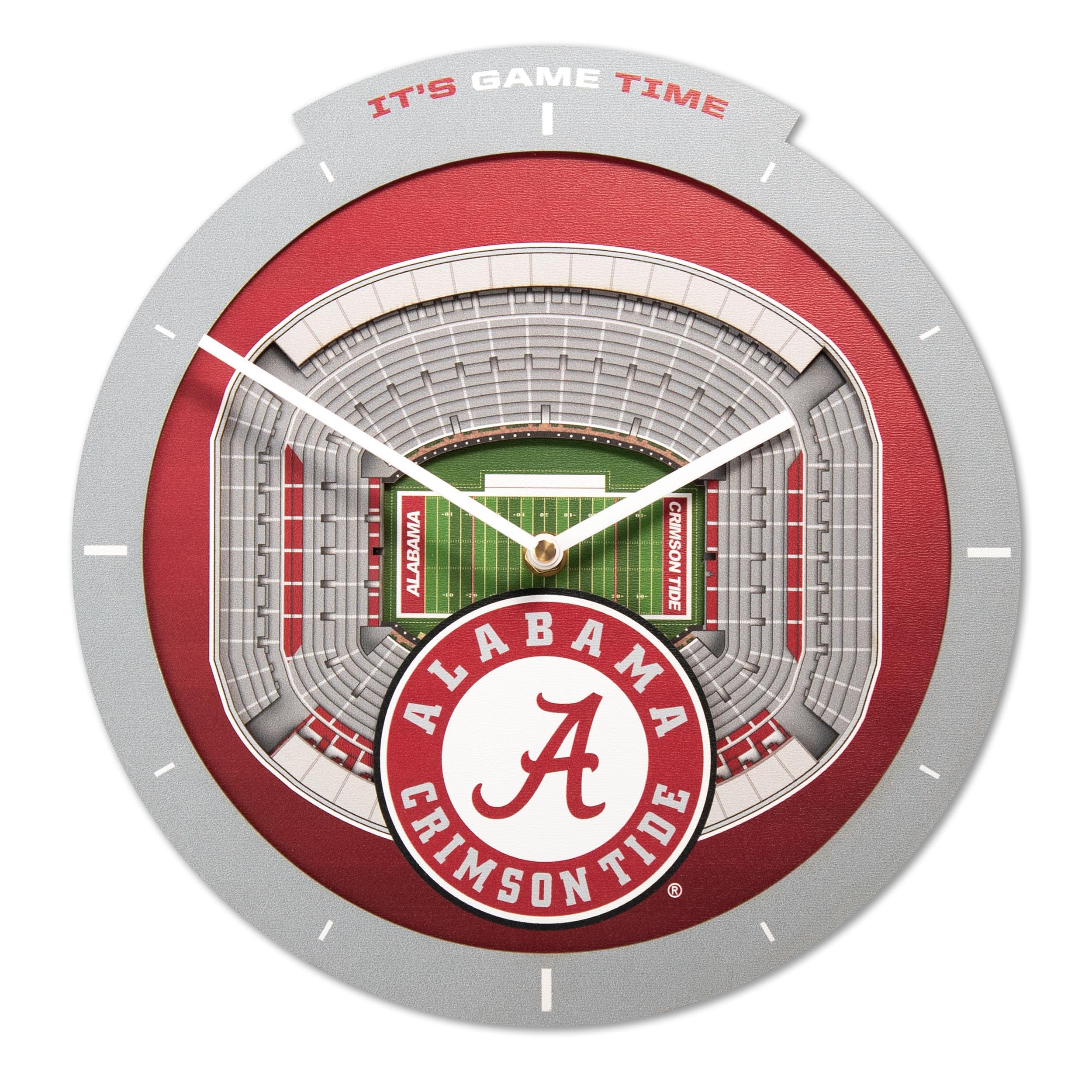 Alabama Crimson Tide Stadium View Clock 1 NCAA Alabama Crimson Tide StadiumView Clock