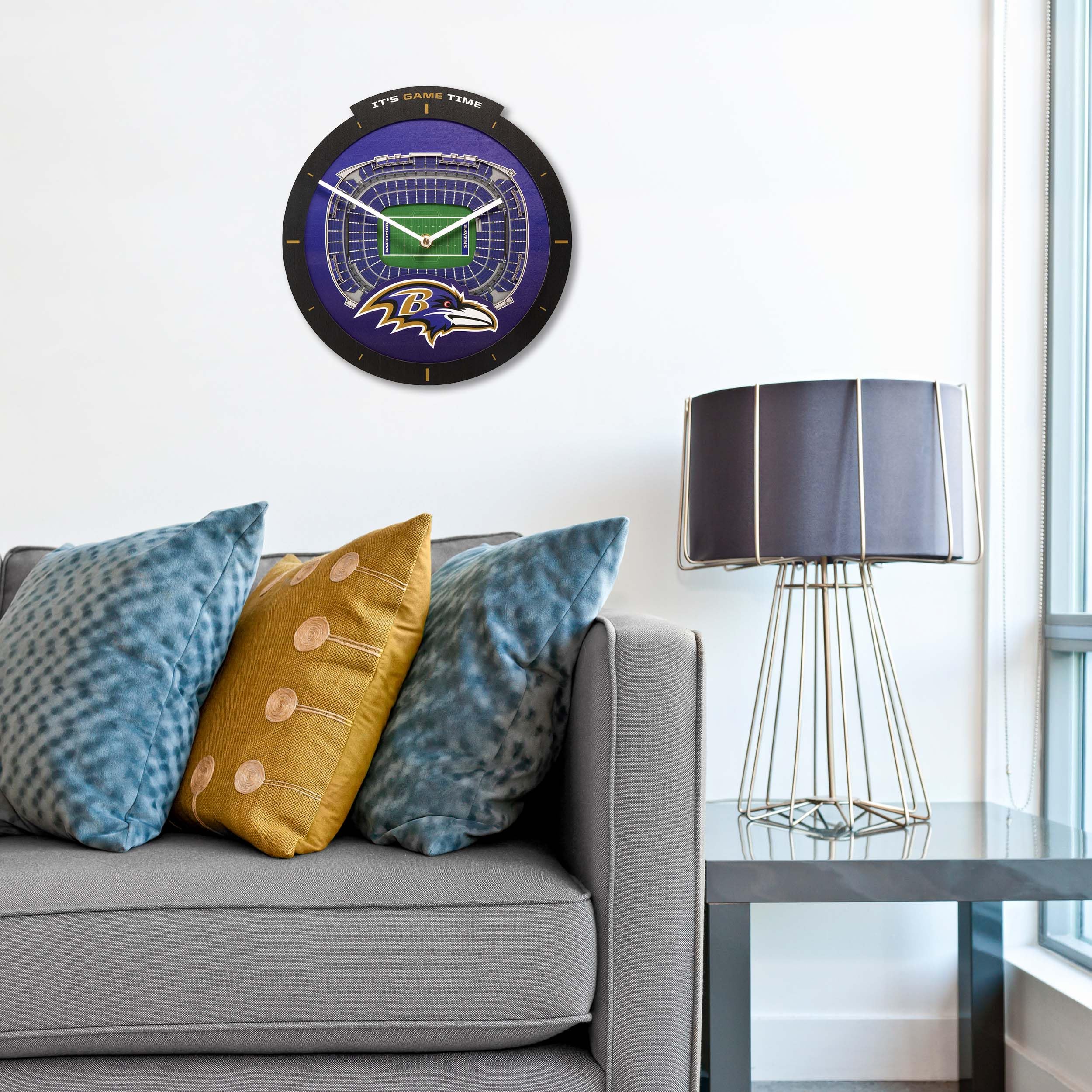 Baltimore Ravens Stadium View Clock 2 Baltimore Ravens Stadium View Clock - Image 2