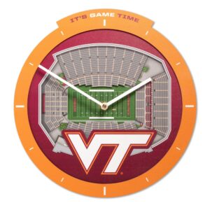 Virginia Tech Hokies  Stadium View Clock