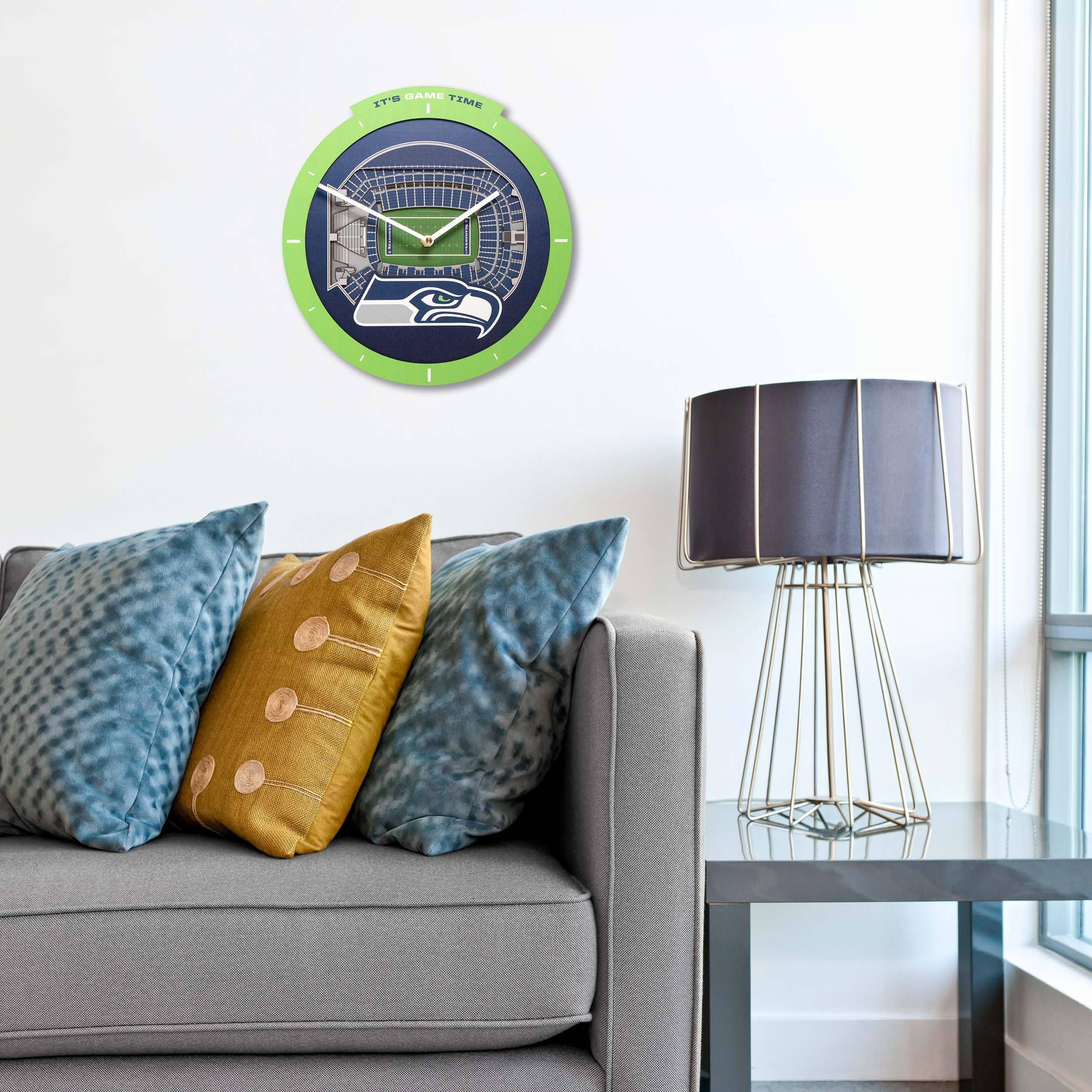 Unique Seattle Seahawks Stadium View Clock 2 Seattle Seahawks StadiumView Clock