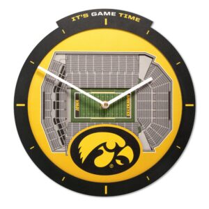 Iowa Hawkeyes  Stadium View Clock