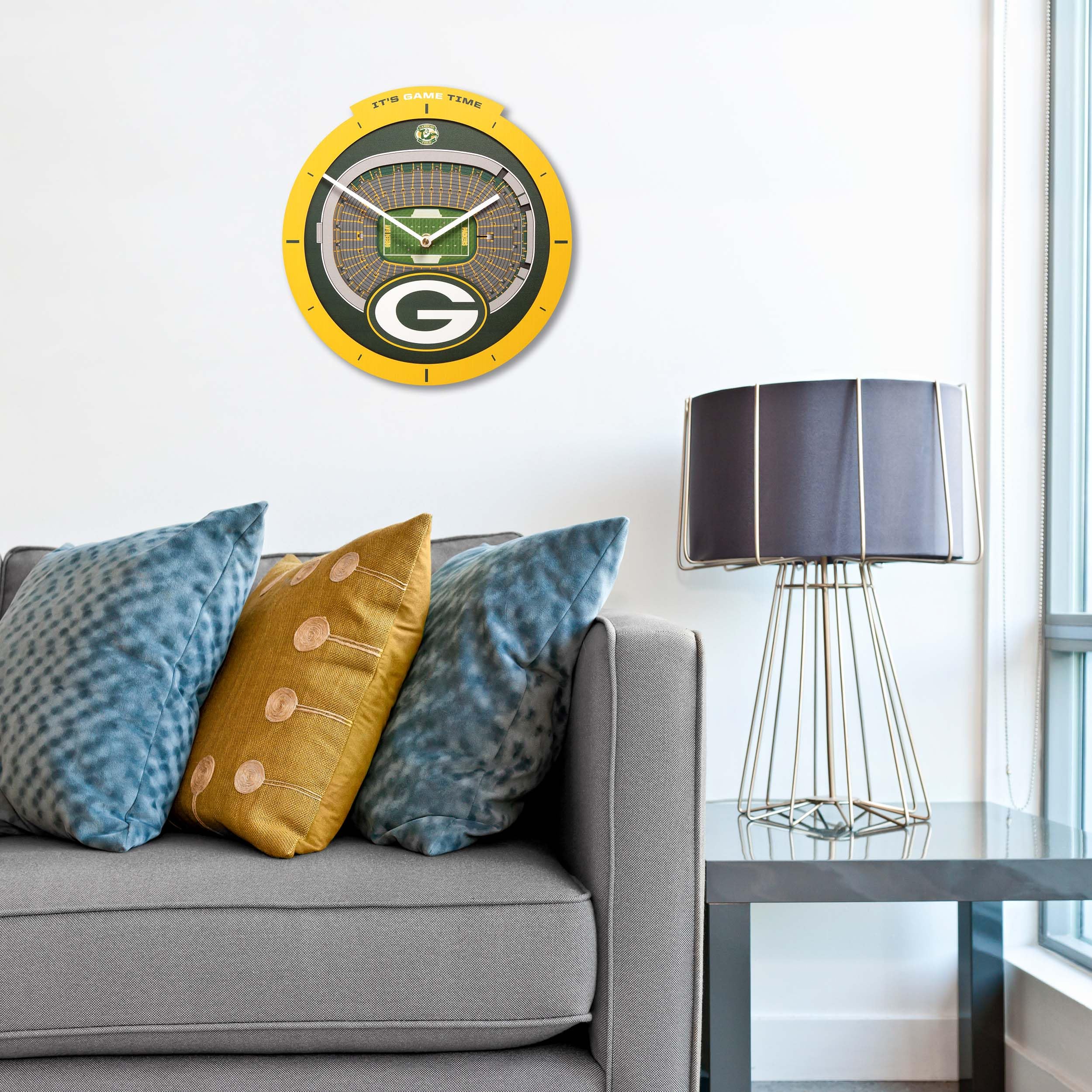 Unique Green Bay Packers Stadium View Clock 2 Unique Green Bay Packers Stadium View Clock - Image 2
