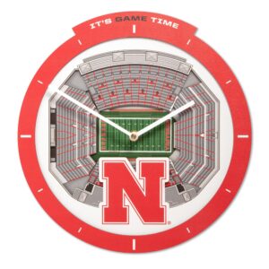 Nebraska Cornhuskers  Stadium View Clock