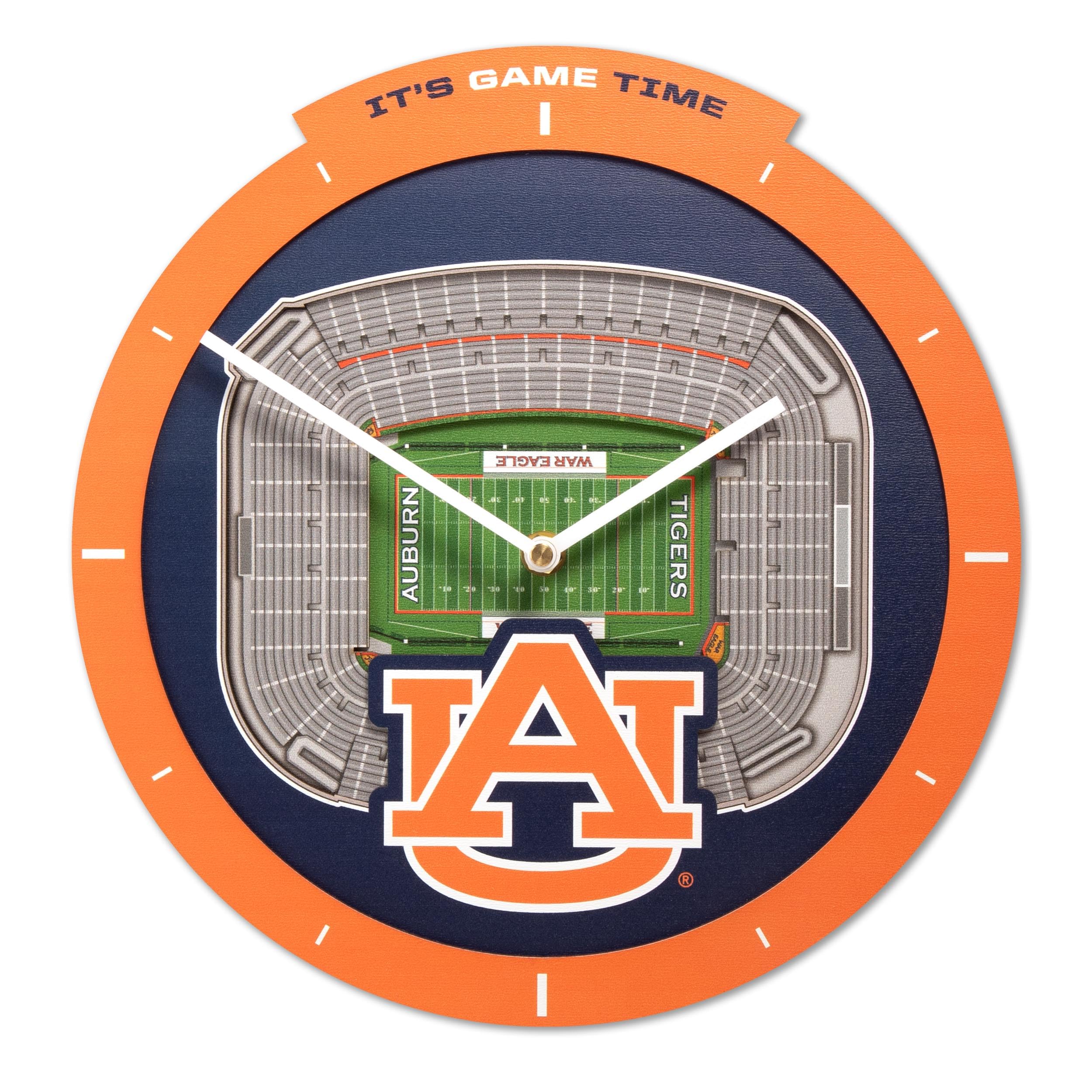 Auburn Tigers Stadium View Clock 1 Auburn Tigers Stadium View Clock